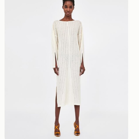 Zara Dresses & Skirts - Zara Collection Sheer
Rustic Long Tunic Dress small
